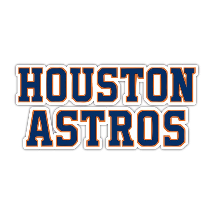 Houston Astros - Name - Temporary Tattoo