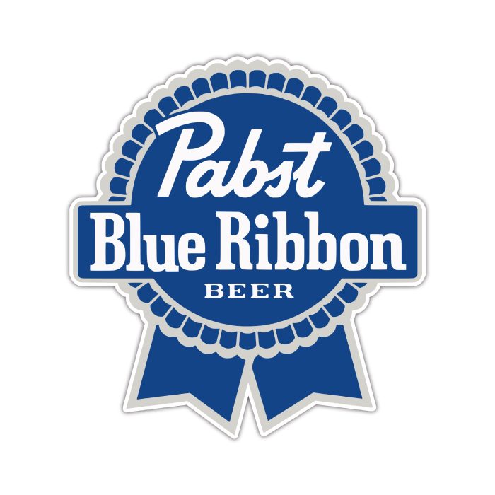 Pabst Blue Ribbon - Full Color Vinyl Decal - Custom Size