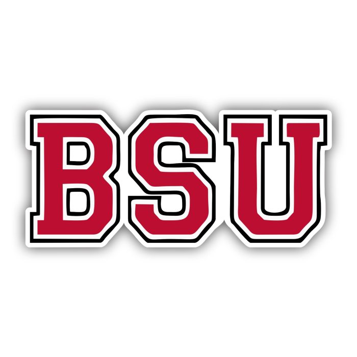 Ball State Cardinals - BSU - Full Color Vinyl Decal - Custom Size