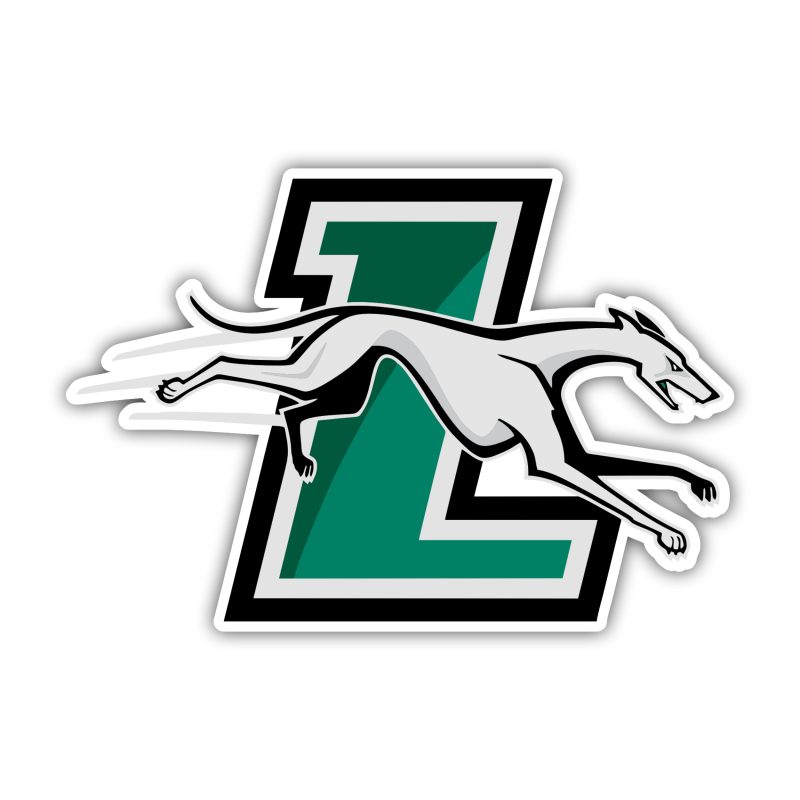 Loyola Greyhounds - L With Greyhound - Full Color Vinyl Decal - Custom Size
