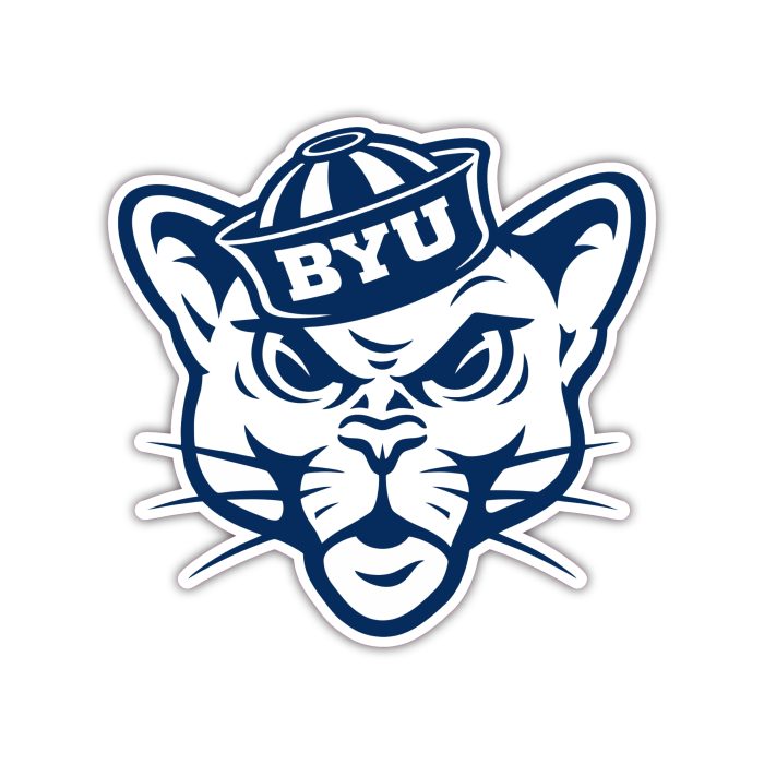 Brigham Young University Full Color Vinyl Decal - Custom Size