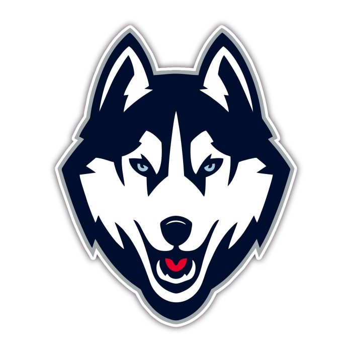 UConn - Head - Full Color Vinyl Decal - Custom Size