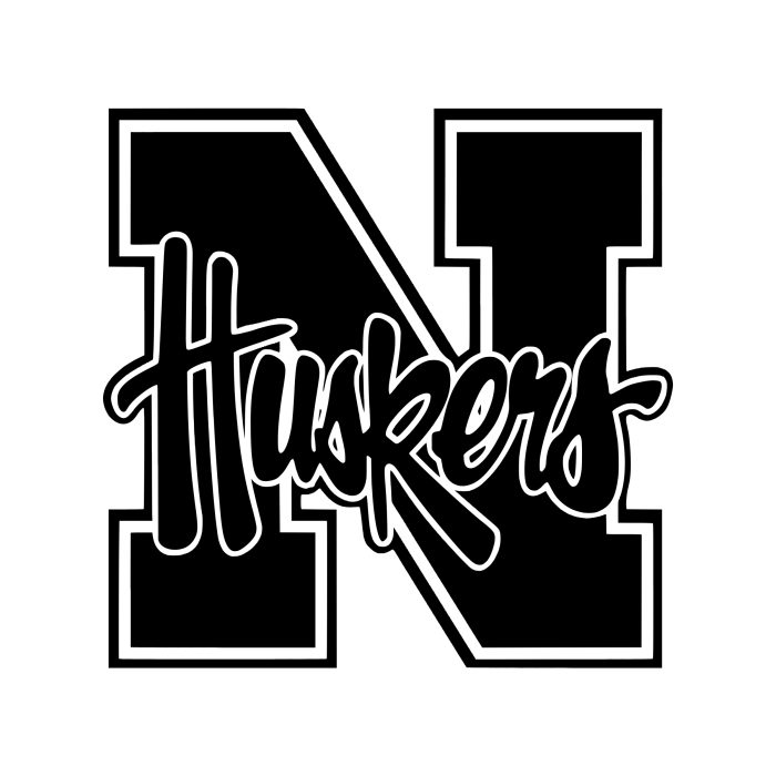 Nebraska Cornhuskers Vinyl Decal - Custom Size