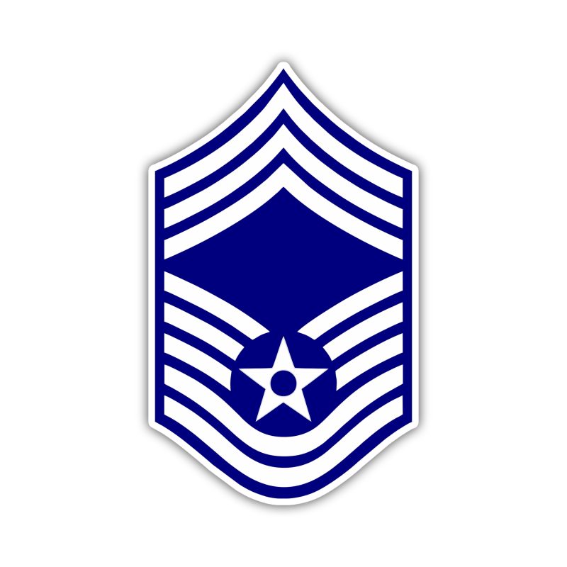 Air Force - E-9 - Full Color Vinyl Decal