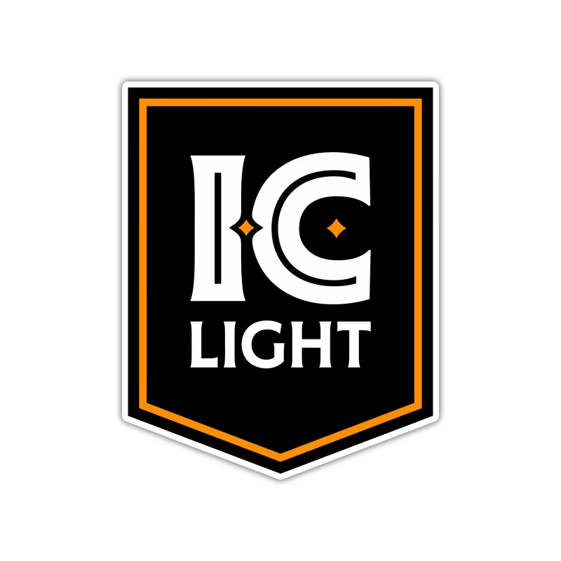 Iron City Light - Full Color Vinyl Decal - Custom Size