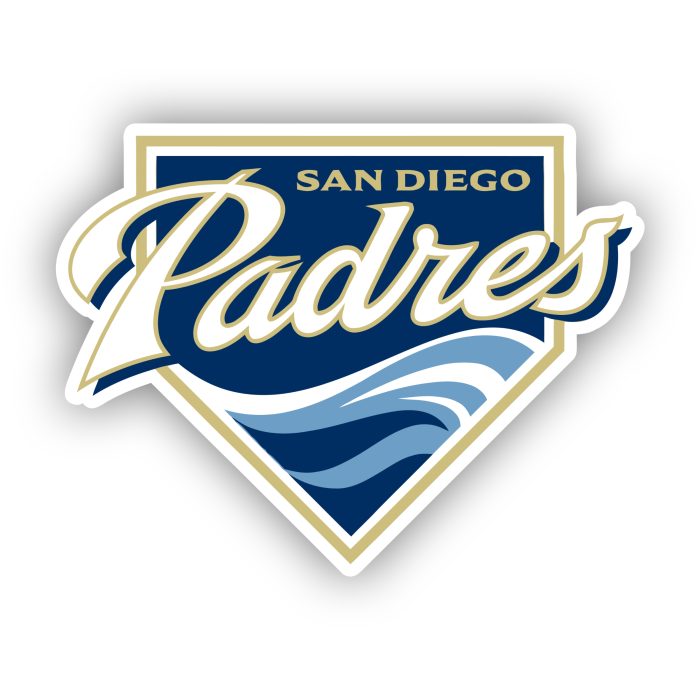San Diego Padres - Plate with Name - Temporary Tattoo