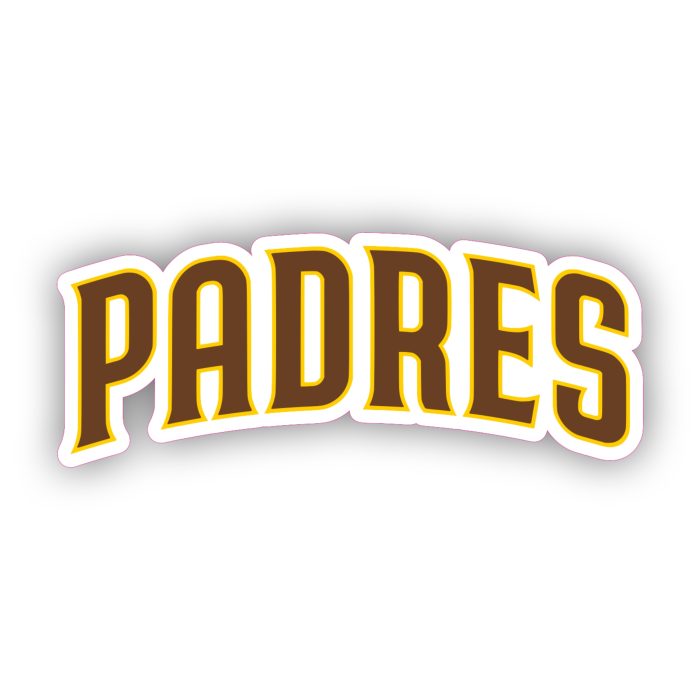 San Diego Padres - Light Brown Padres - Temporary Tattoo