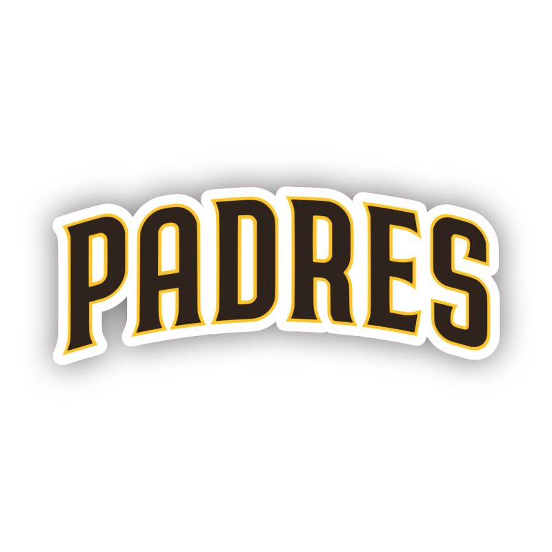 San Diego Padres - Dark Brown Padres - Temporary Tattoo