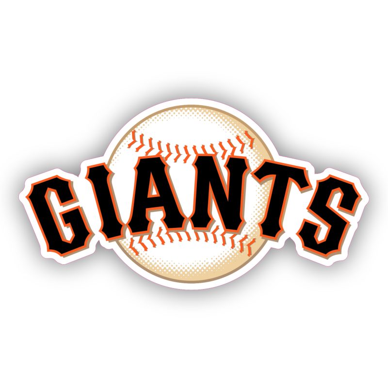 San Francisco Giants - Giants With Baseball - Temporary Tattoo