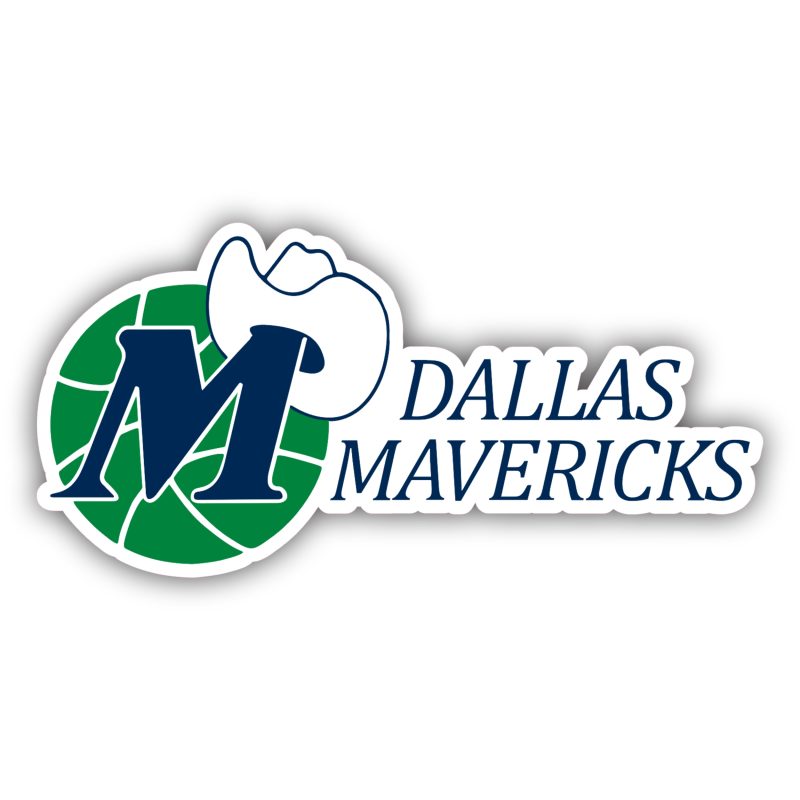 Dallas Mavericks - Basketball With Hat And Name - Temporary Tattoo