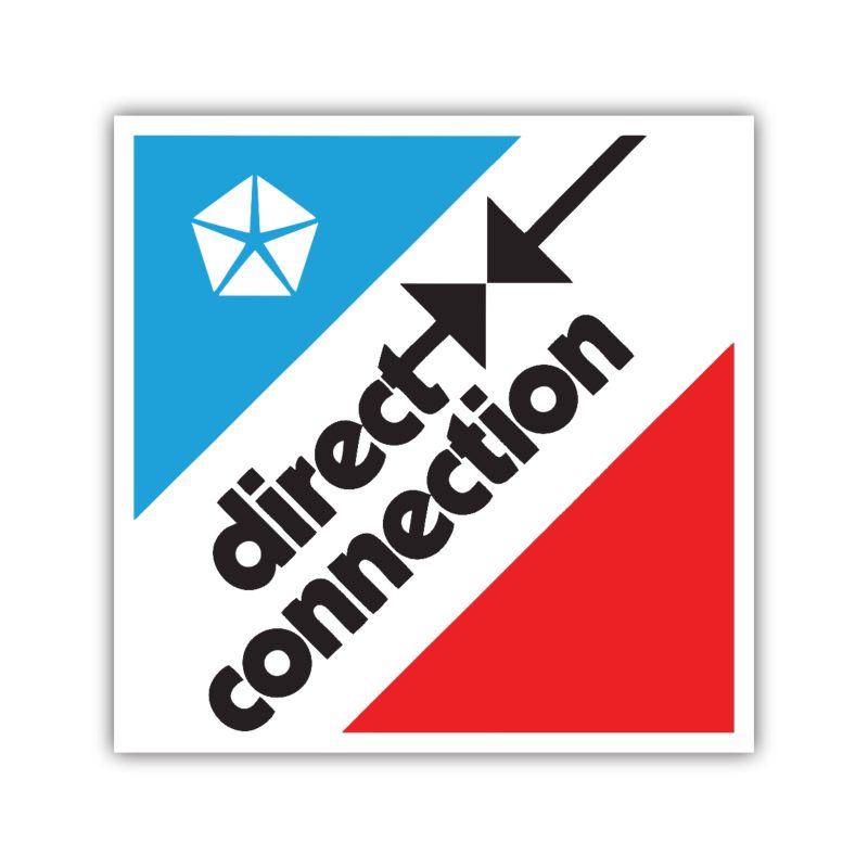 Mopar - Direction Connection Square - Full Color Vinyl Decal - Custom Size