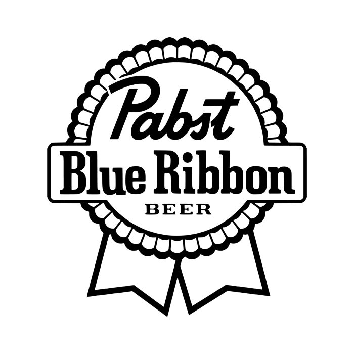 Pabst Blue Ribbon Vinyl Decal - Custom Size