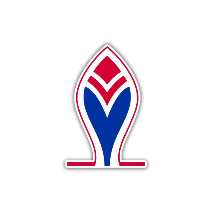 Atlanta Braves - Old School Feather - Full Color Vinyl Sticker - Custom Size
