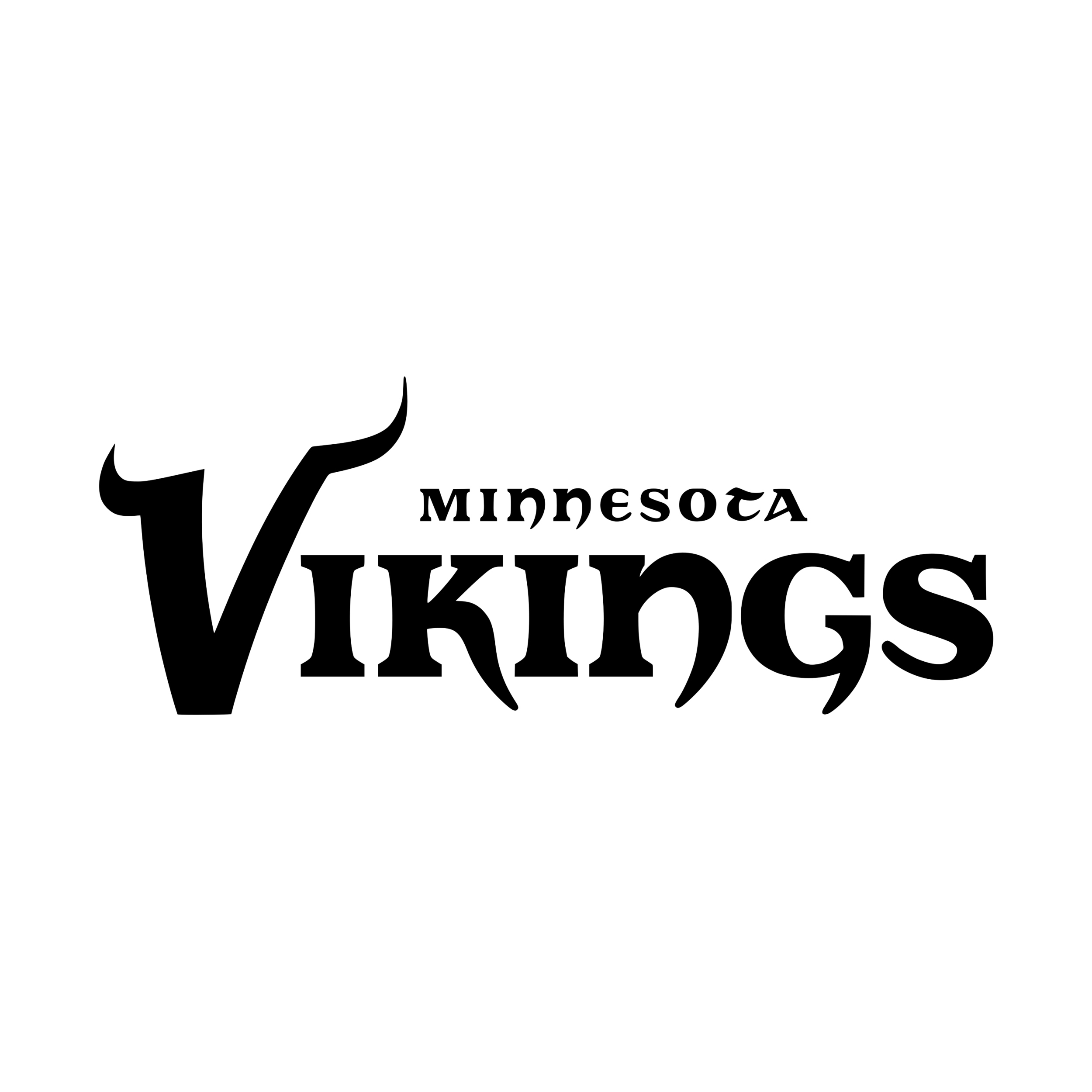 Minnesota Vikings Vinyl Decal - Custom Size
