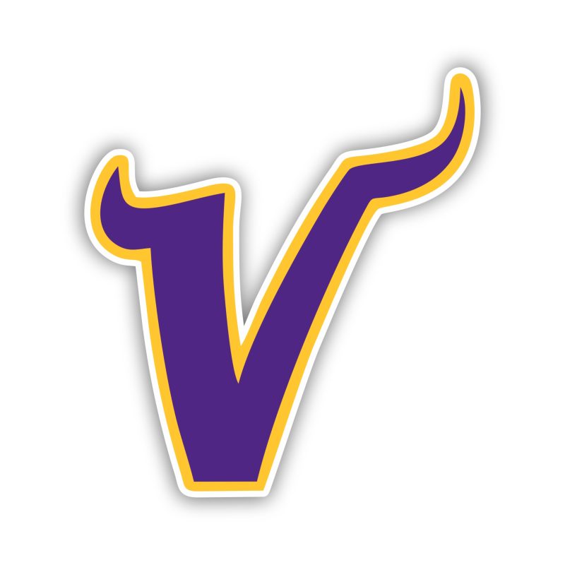 Minnesota Vikings Full Color Vinyl Sticker - Custom Size