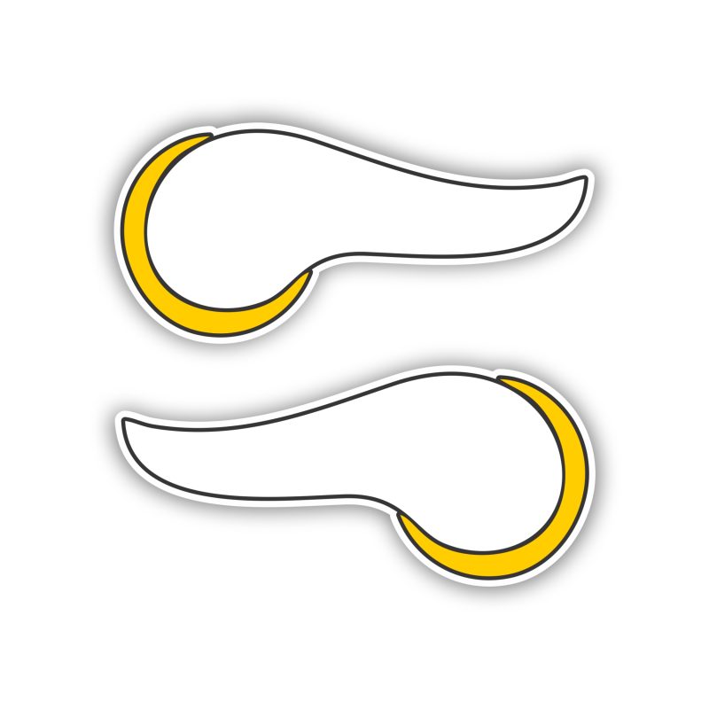 Minnesota Vikings - Old Horns - Temporary Tattoo