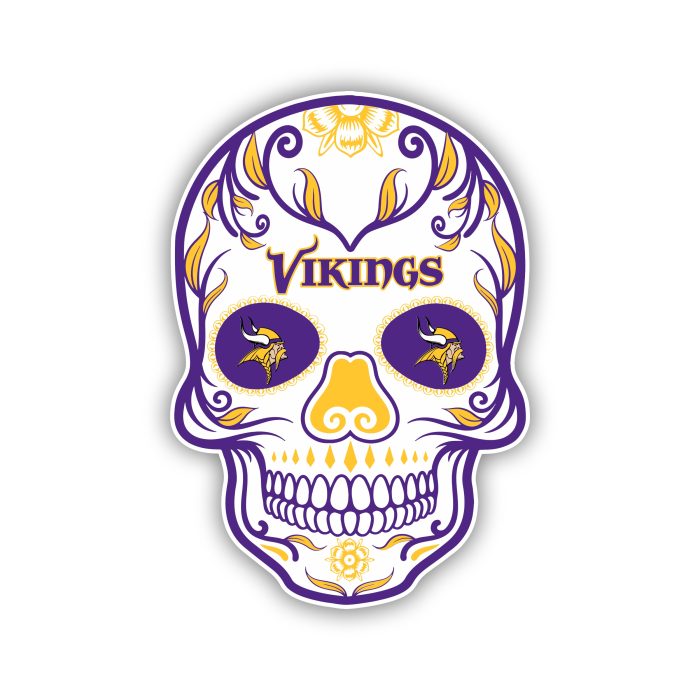 Minnesota Vikings Full Color Vinyl Sticker - Custom Size