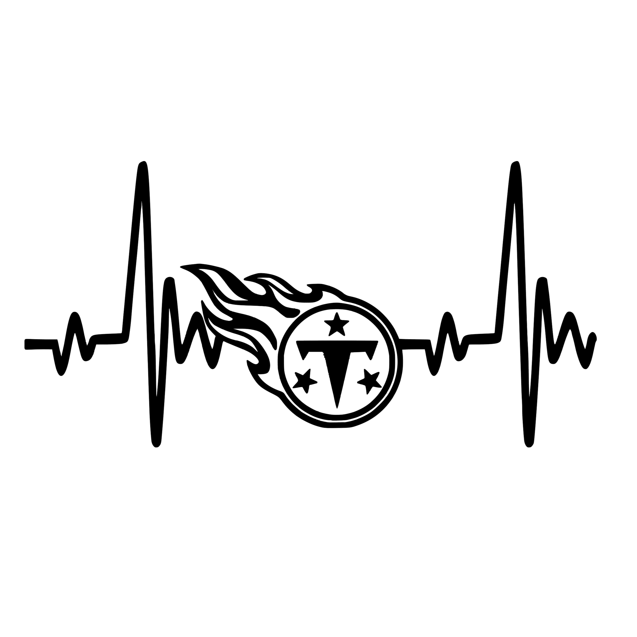Tennessee Titans Vinyl Decal - Custom Size