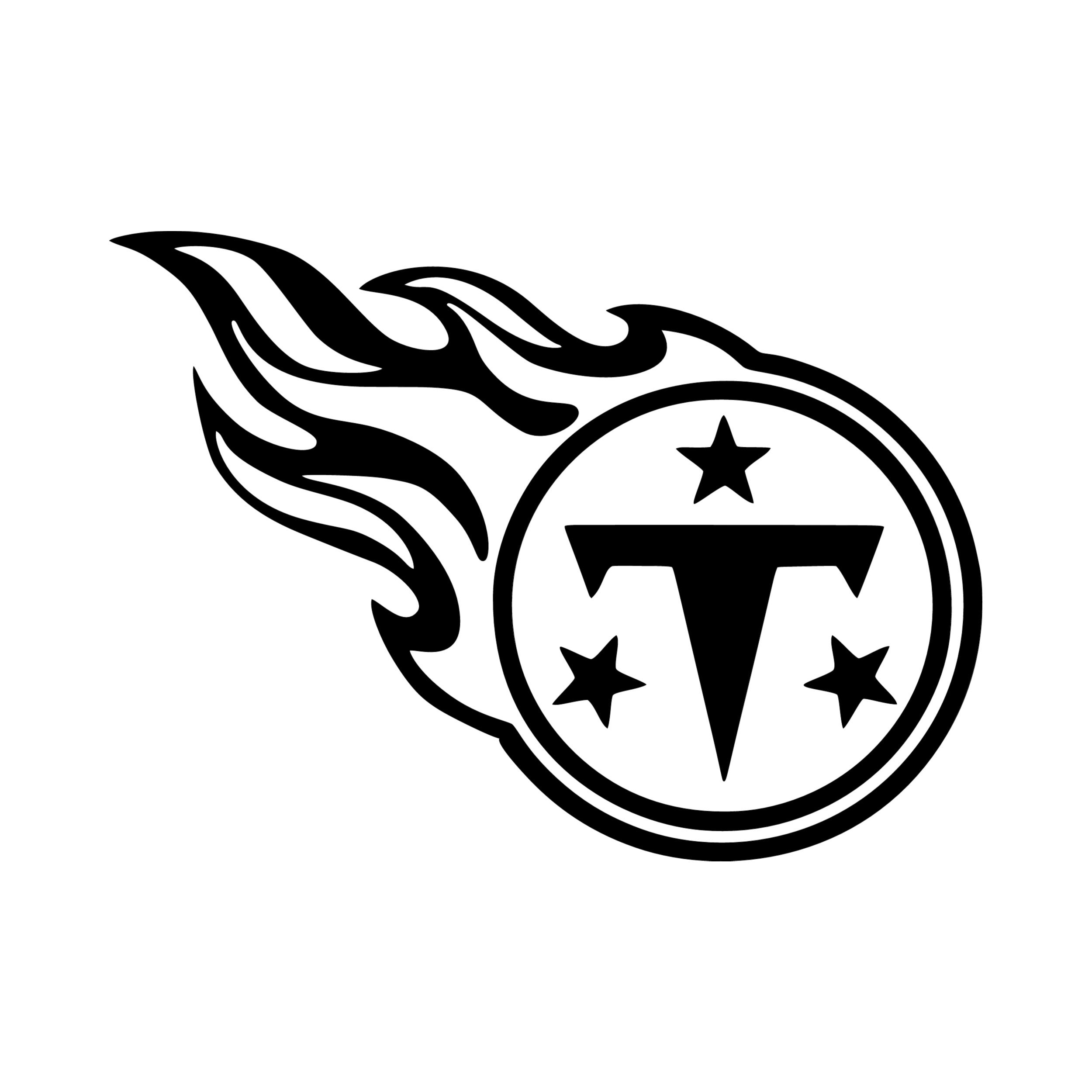 Tennessee Titans Vinyl Decal - Custom Size