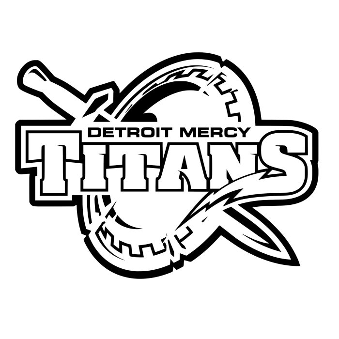 Detroit Mercy Titans Vinyl Decal - Custom Size