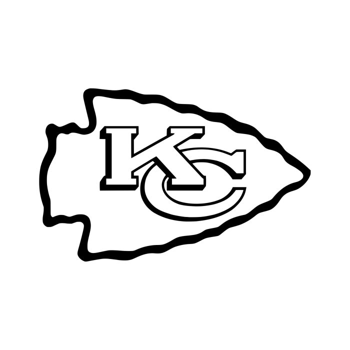 Kansas City Chiefs Vinyl Decal - Custom Size