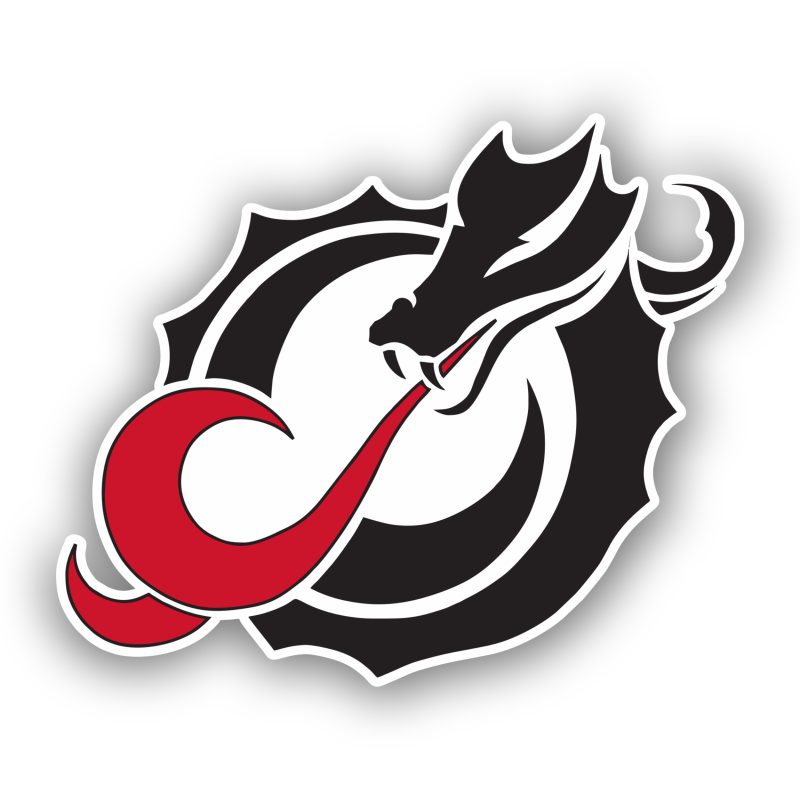 Minnesota State University- Moorhead Dragon - Full Color Vinyl Sticker - Custom Size