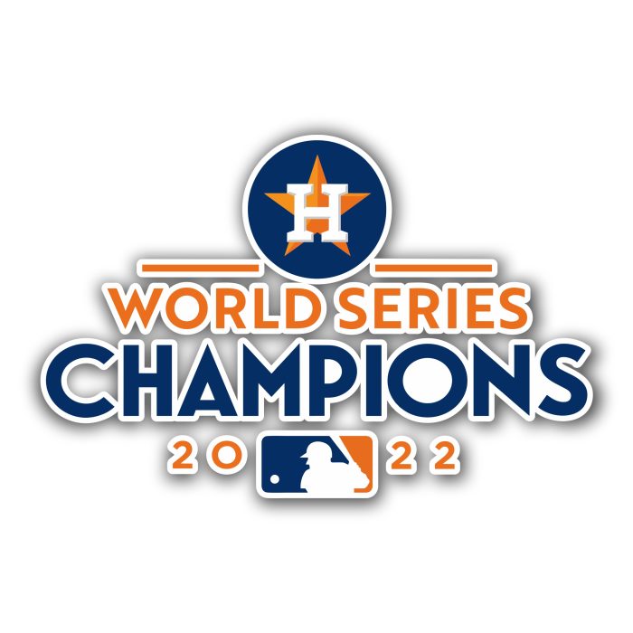 Houston Astros - World Series Champions - Full Color Vinyl Sticker - Custom Size
