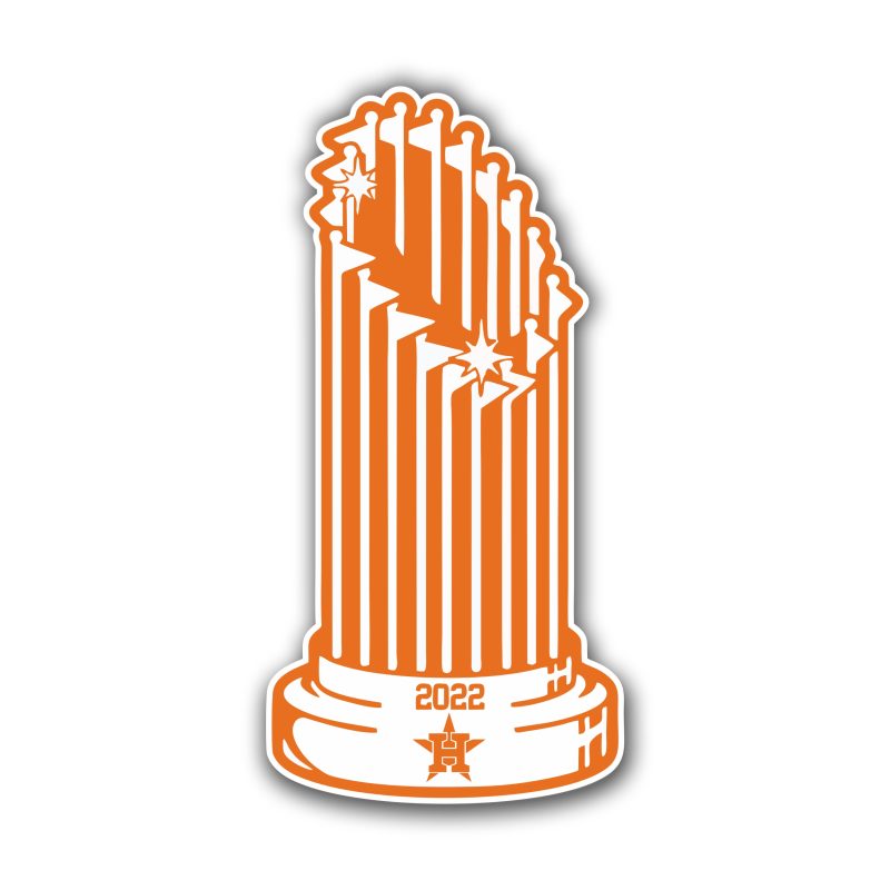 Houston Astros - World Series Champions - Full Color Vinyl Sticker - Custom Size