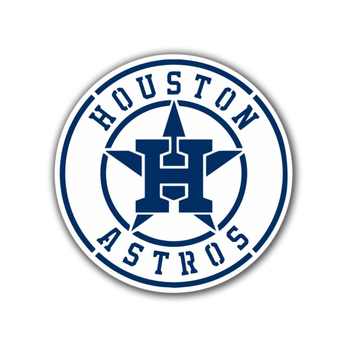 Houston Astros - Blue And White Circle- Temporary Tattoo
