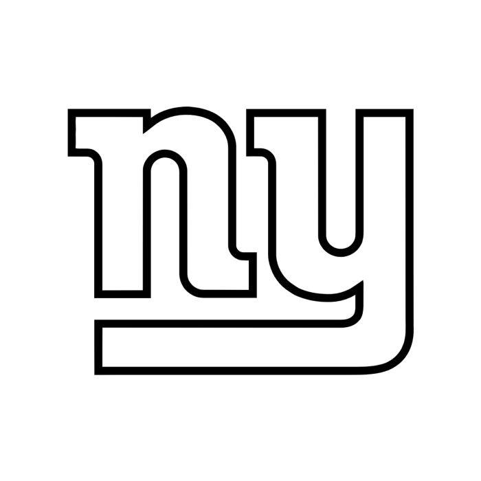 New York Giants- NY - Vinyl Decal -  Custom Size