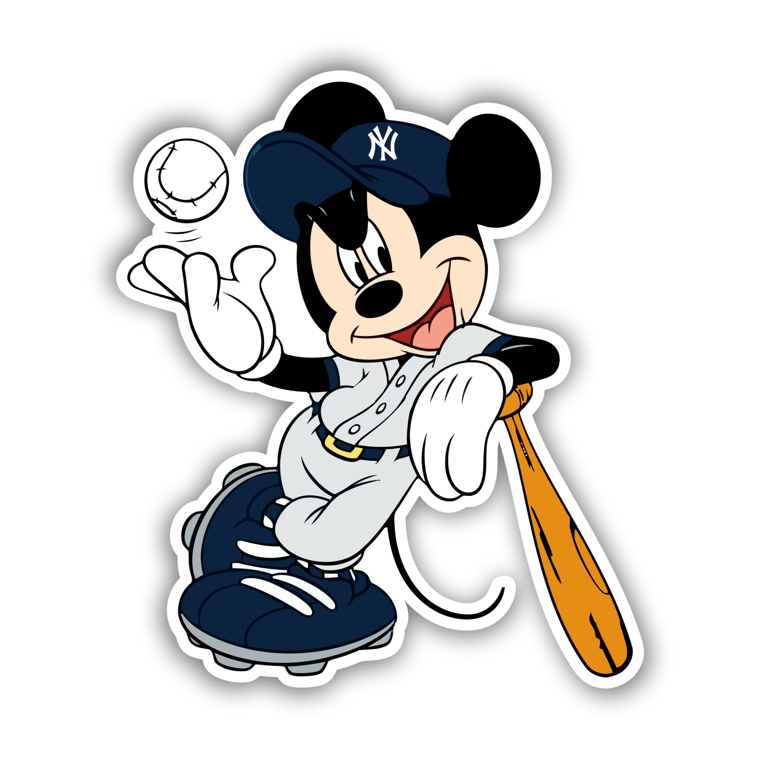New York Yankees - Mickey Mouse - Temporary Tattoo
