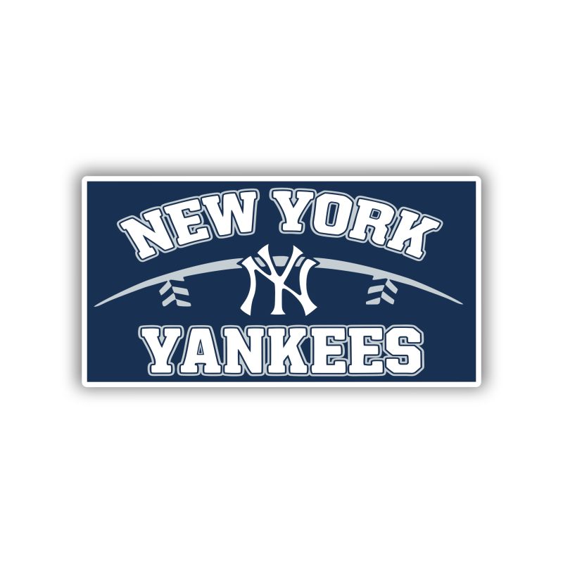 New York Yankees - Rectangle With Name - Temporary Tattoo