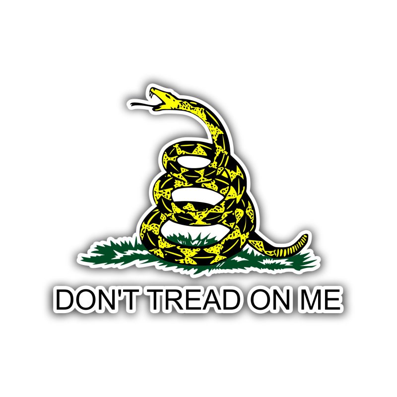 Don't Tread On Me Full Color Vinyl Decal
