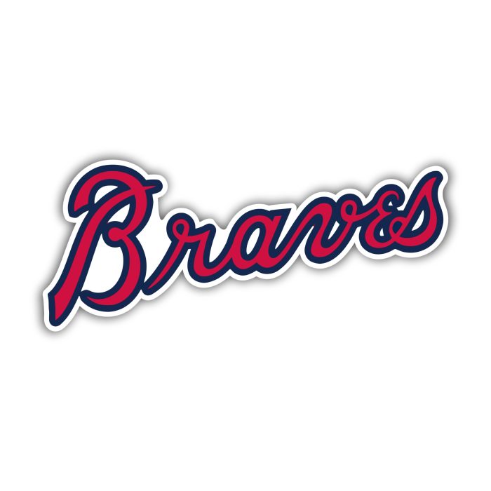 Atlanta Braves - Braves - Full Color Vinyl Sticker - Custom Size