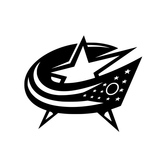 Columbus Blue Jackets Vinyl Decal - Custom Size