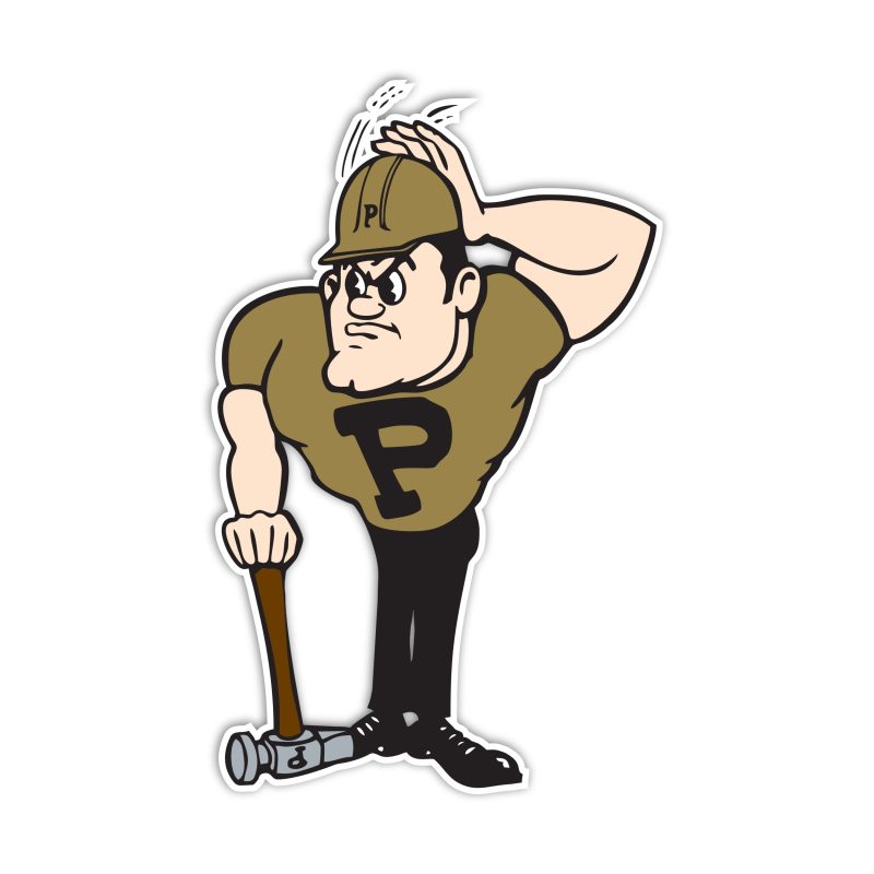 Purdue Boilermakers Full Color Vinyl Decal - Custom Size