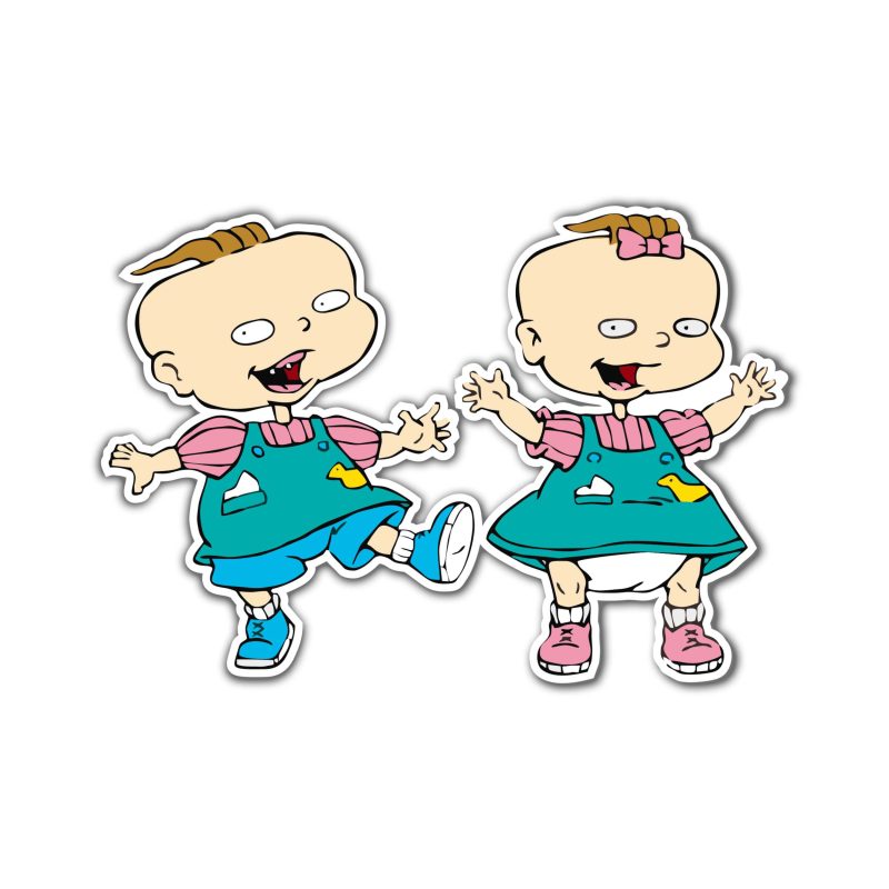 Rugrats - Phil and Lil - Full Color Vinyl Sticker - Custom Size