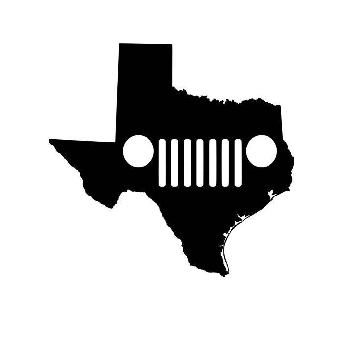 Jeep Vinyl Decal - Custom Size
