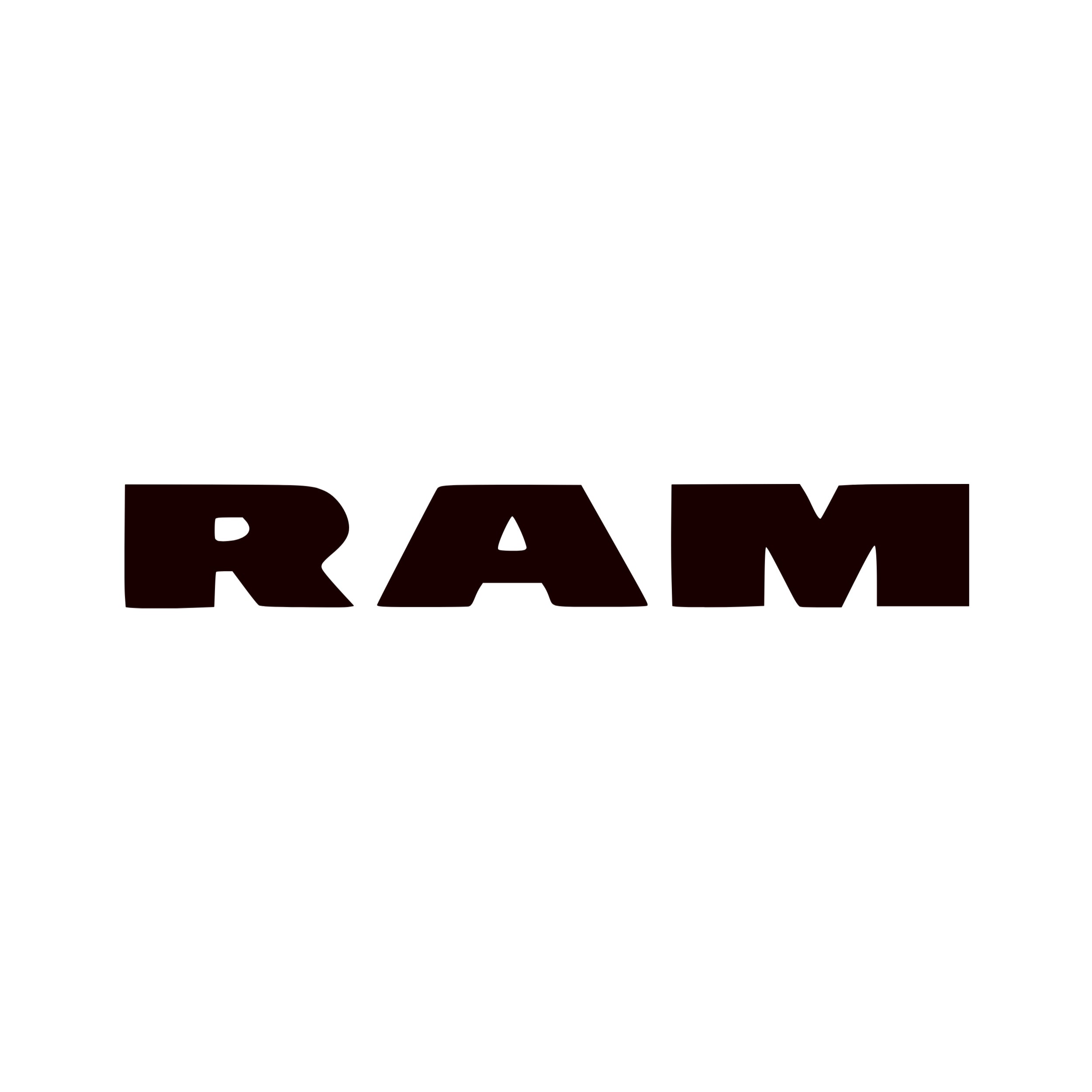 RAM Logo Vinyl Decal - Custom Size