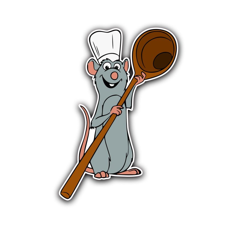 Ratatouille Full Color Vinyl Sticker - Custom Size
