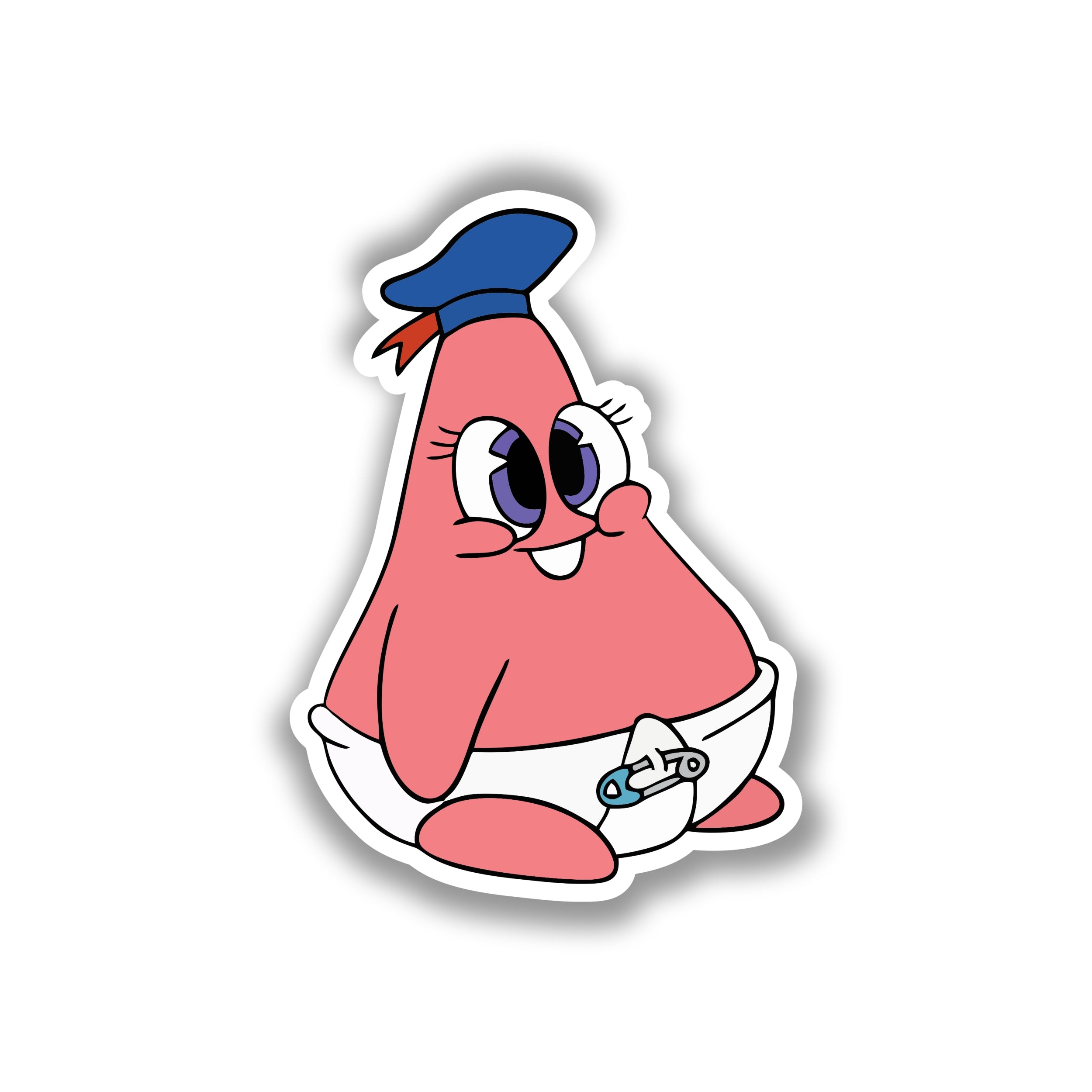 Spongebob - Baby Patrick Full Color Vinyl Decal - Custom Size