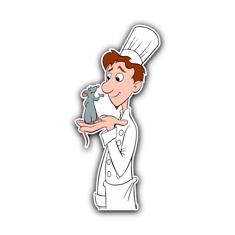 Ratatouille Full Color Vinyl Sticker - Custom Size