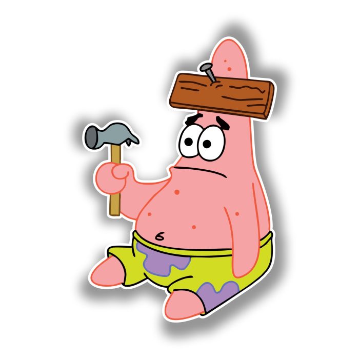 Spongebob - Full Color Vinyl Decal - Custom Size