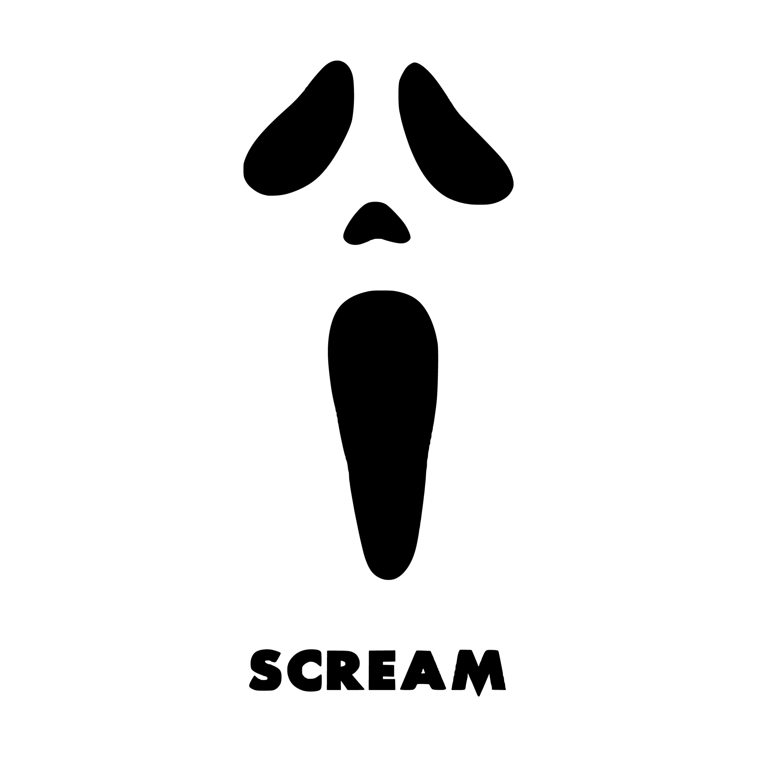 Horror- Scream-  Vinyl Decal - Custom Size