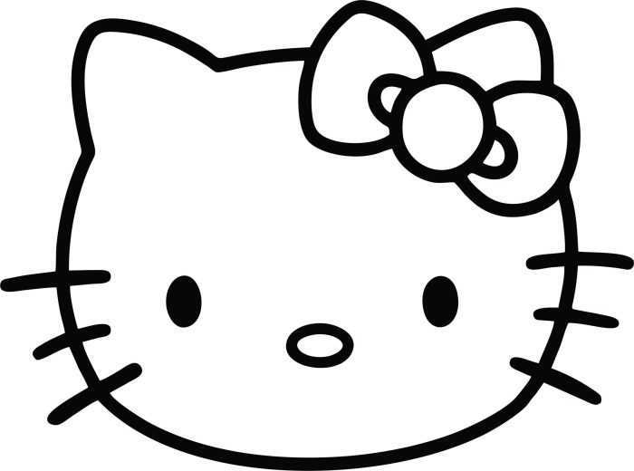 Hello Kitty - Vinyl Decal- Custom Size