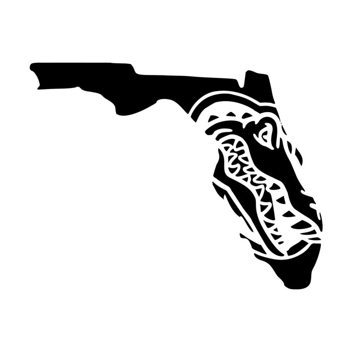 Florida Gators Vinyl Decal - Custom Size