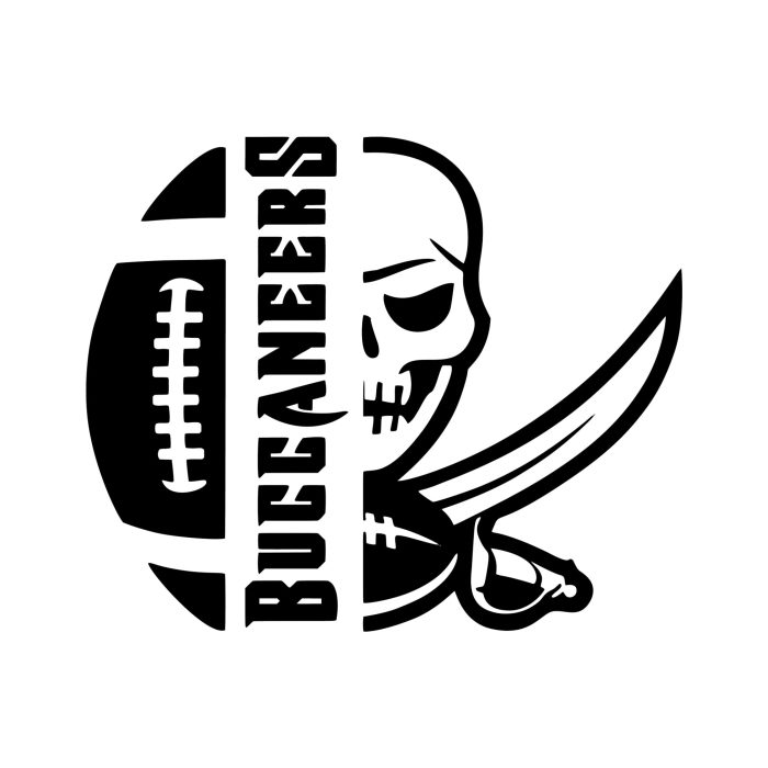 Tampa Bay Buccaneers - Football Sord - Vinyl Decal - Custom Size