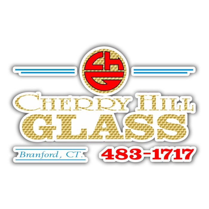 Custom for George- Cherry Hill Glass - Full Color Vinyl Decal