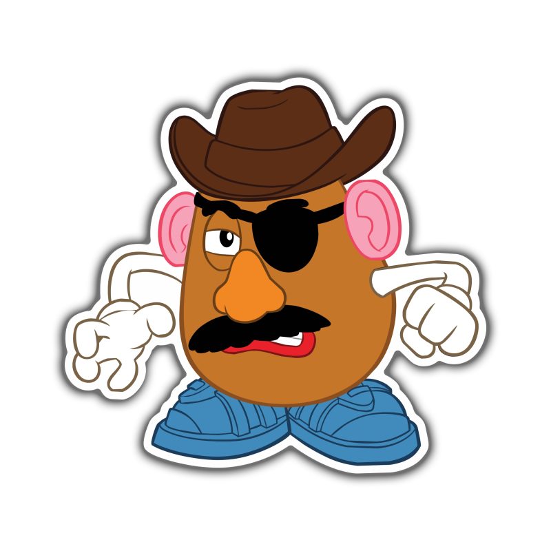 Toy Story Mr. Potato Head Full Color Vinyl Sticker - Custom Size