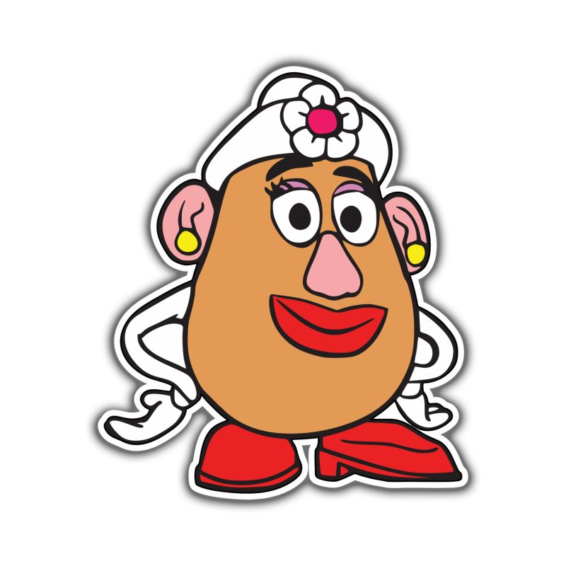 Toy Story Mrs. Potato Head Full Color Vinyl Sticker - Custom Size